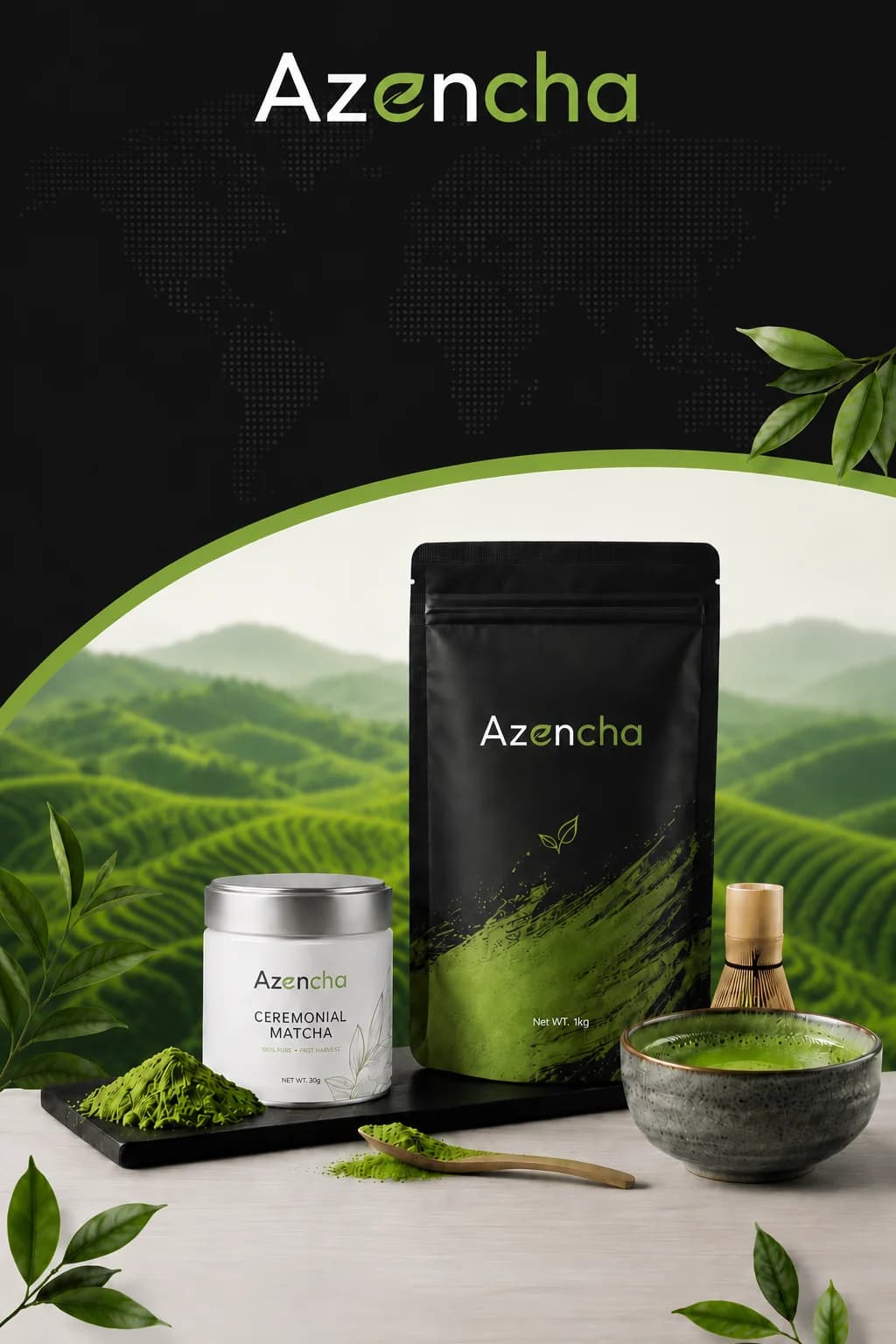 Matcha Factory Background