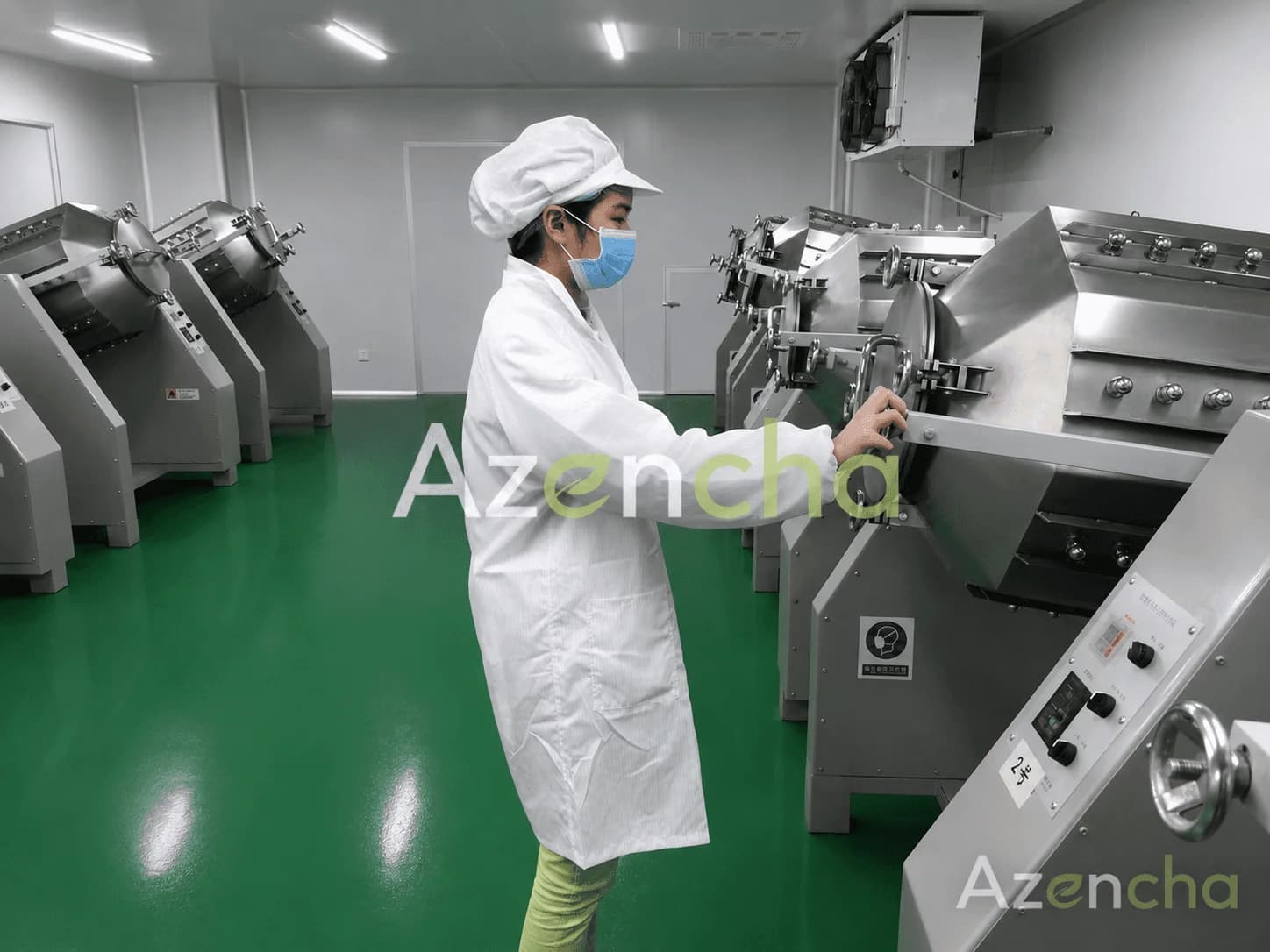 AzenCha Premium Matcha OEM Factory Production Line