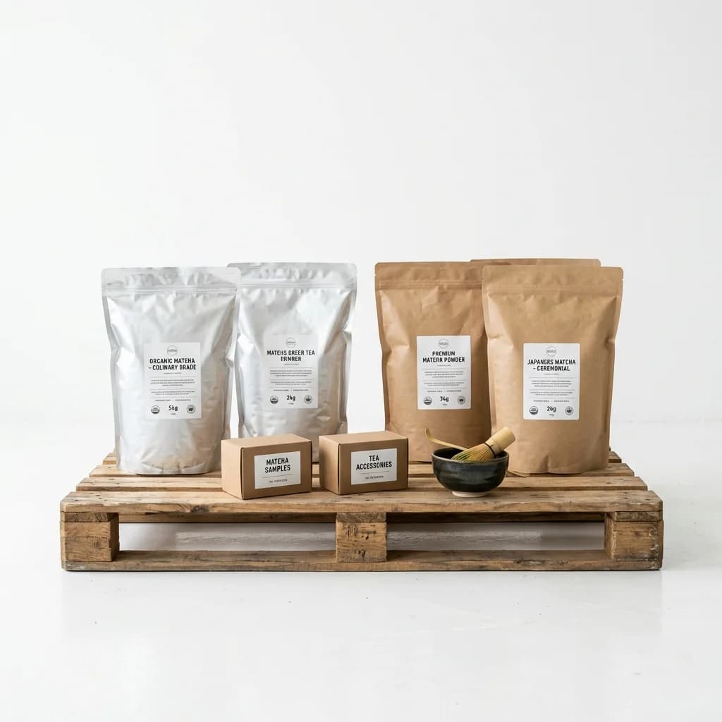 Industrial bulk matcha packaging